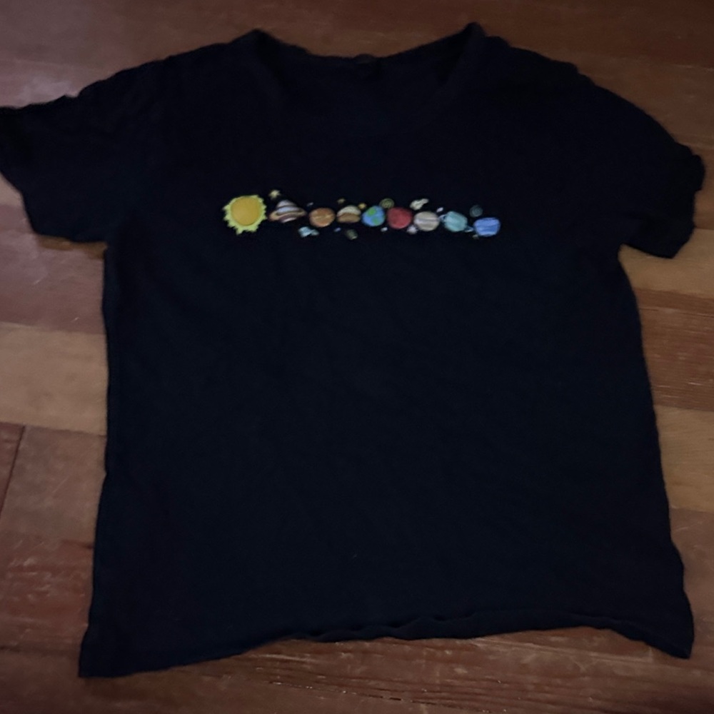 Kids Solar System Graphic Tee - Black